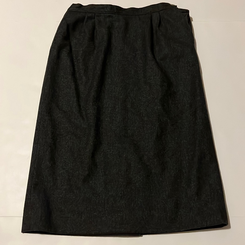 Pendleton Dark Gray 100% Virgin Wool Straight Ski… - image 1